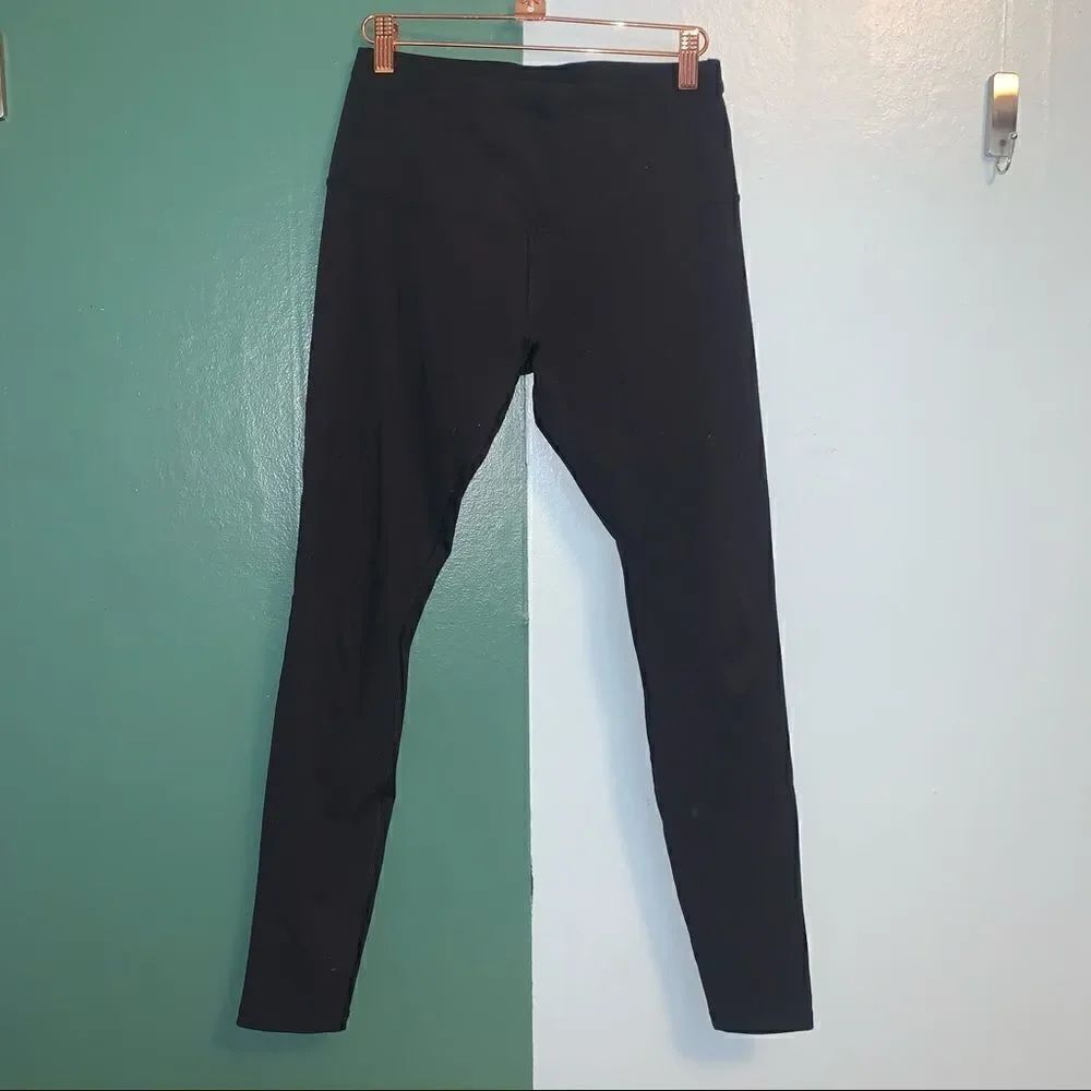 Lorna Jane Black Mid Rise Leggings Small